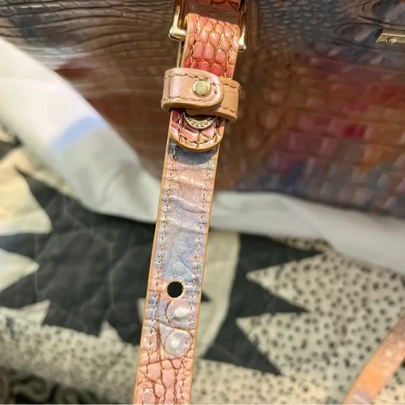 Brahmin Multicolor Croc-Embossed Tote - Picture 5 of 16